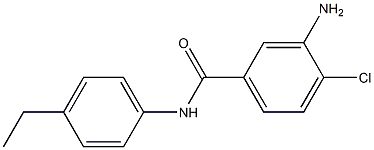 3-amino-4-chloro-N-(4-ethylphenyl)benzamide Struktur