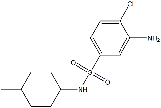 3-amino-4-chloro-N-(4-methylcyclohexyl)benzene-1-sulfonamide Struktur