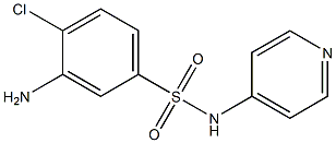 3-amino-4-chloro-N-(pyridin-4-yl)benzene-1-sulfonamide Struktur