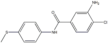 3-amino-4-chloro-N-[4-(methylsulfanyl)phenyl]benzamide Struktur