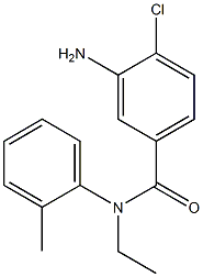 3-amino-4-chloro-N-ethyl-N-(2-methylphenyl)benzamide Struktur