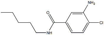 3-amino-4-chloro-N-pentylbenzamide Struktur