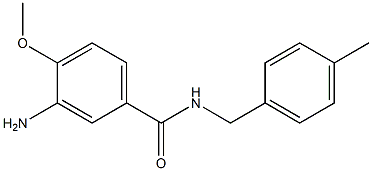 3-amino-4-methoxy-N-(4-methylbenzyl)benzamide Struktur