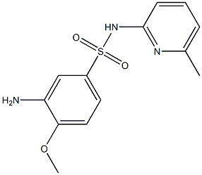 3-amino-4-methoxy-N-(6-methylpyridin-2-yl)benzene-1-sulfonamide Struktur