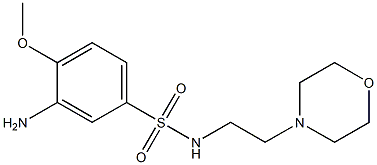 3-amino-4-methoxy-N-[2-(morpholin-4-yl)ethyl]benzene-1-sulfonamide Struktur