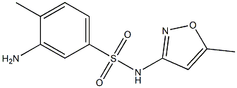 3-amino-4-methyl-N-(5-methyl-1,2-oxazol-3-yl)benzene-1-sulfonamide Struktur