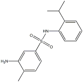 3-amino-4-methyl-N-[2-(propan-2-yl)phenyl]benzene-1-sulfonamide Struktur