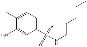 3-amino-4-methyl-N-pentylbenzene-1-sulfonamide Struktur