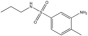 3-amino-4-methyl-N-propylbenzene-1-sulfonamide Struktur