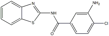 3-amino-N-(1,3-benzothiazol-2-yl)-4-chlorobenzamide Struktur