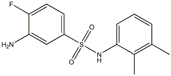 3-amino-N-(2,3-dimethylphenyl)-4-fluorobenzene-1-sulfonamide Struktur