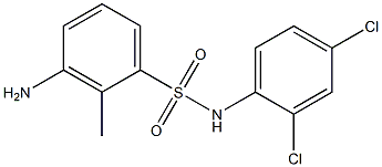 3-amino-N-(2,4-dichlorophenyl)-2-methylbenzene-1-sulfonamide Struktur