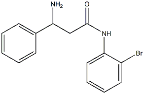 3-amino-N-(2-bromophenyl)-3-phenylpropanamide Struktur