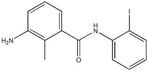 3-amino-N-(2-iodophenyl)-2-methylbenzamide Struktur