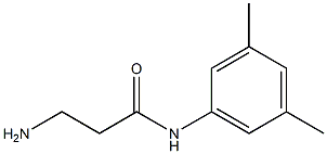 3-amino-N-(3,5-dimethylphenyl)propanamide Struktur