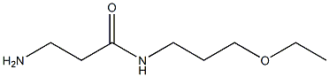 3-amino-N-(3-ethoxypropyl)propanamide Struktur