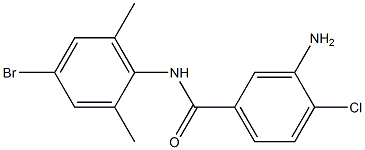 3-amino-N-(4-bromo-2,6-dimethylphenyl)-4-chlorobenzamide Struktur