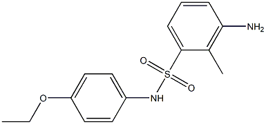 3-amino-N-(4-ethoxyphenyl)-2-methylbenzene-1-sulfonamide Struktur