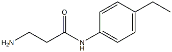 3-amino-N-(4-ethylphenyl)propanamide Struktur