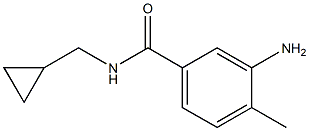 3-amino-N-(cyclopropylmethyl)-4-methylbenzamide Struktur