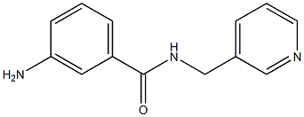 3-amino-N-(pyridin-3-ylmethyl)benzamide Struktur