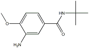 3-amino-N-(tert-butyl)-4-methoxybenzamide Struktur