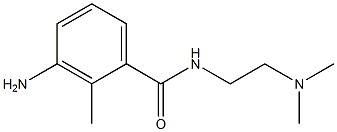 3-amino-N-[2-(dimethylamino)ethyl]-2-methylbenzamide Struktur