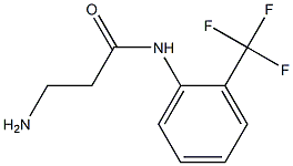 3-amino-N-[2-(trifluoromethyl)phenyl]propanamide Struktur