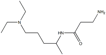 3-amino-N-[5-(diethylamino)pentan-2-yl]propanamide Struktur