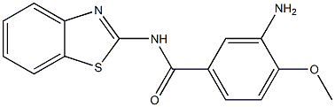 3-amino-N-1,3-benzothiazol-2-yl-4-methoxybenzamide Struktur