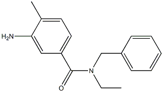 3-amino-N-benzyl-N-ethyl-4-methylbenzamide Struktur