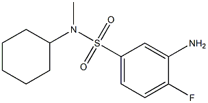 3-amino-N-cyclohexyl-4-fluoro-N-methylbenzene-1-sulfonamide Struktur