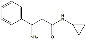 3-amino-N-cyclopropyl-3-phenylpropanamide Struktur