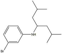 3-bromo-N-(2,6-dimethylheptan-4-yl)aniline Struktur