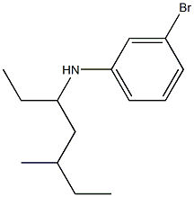 3-bromo-N-(5-methylheptan-3-yl)aniline Struktur