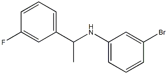 3-bromo-N-[1-(3-fluorophenyl)ethyl]aniline Struktur