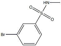 3-bromo-N-methylbenzene-1-sulfonamide Struktur