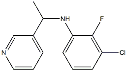 3-chloro-2-fluoro-N-[1-(pyridin-3-yl)ethyl]aniline Struktur