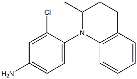 3-chloro-4-(2-methyl-1,2,3,4-tetrahydroquinolin-1-yl)aniline Struktur