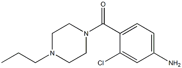 3-chloro-4-[(4-propylpiperazin-1-yl)carbonyl]aniline Struktur