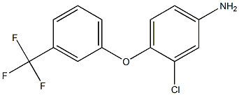 3-chloro-4-[3-(trifluoromethyl)phenoxy]aniline Struktur