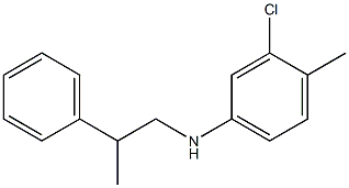 3-chloro-4-methyl-N-(2-phenylpropyl)aniline Struktur