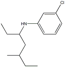 3-chloro-N-(5-methylheptan-3-yl)aniline Struktur