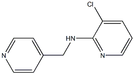 3-chloro-N-(pyridin-4-ylmethyl)pyridin-2-amine Struktur