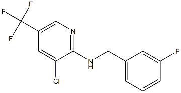 3-chloro-N-[(3-fluorophenyl)methyl]-5-(trifluoromethyl)pyridin-2-amine Struktur