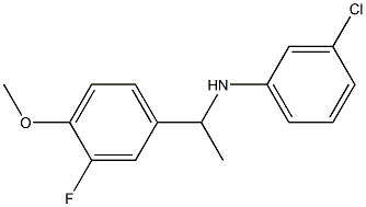 3-chloro-N-[1-(3-fluoro-4-methoxyphenyl)ethyl]aniline Struktur