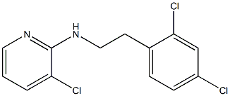 3-chloro-N-[2-(2,4-dichlorophenyl)ethyl]pyridin-2-amine Struktur