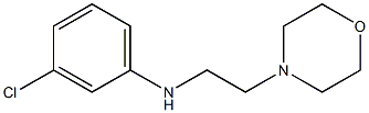 3-chloro-N-[2-(morpholin-4-yl)ethyl]aniline Struktur