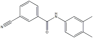 3-cyano-N-(3,4-dimethylphenyl)benzamide Struktur