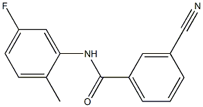 3-cyano-N-(5-fluoro-2-methylphenyl)benzamide Struktur